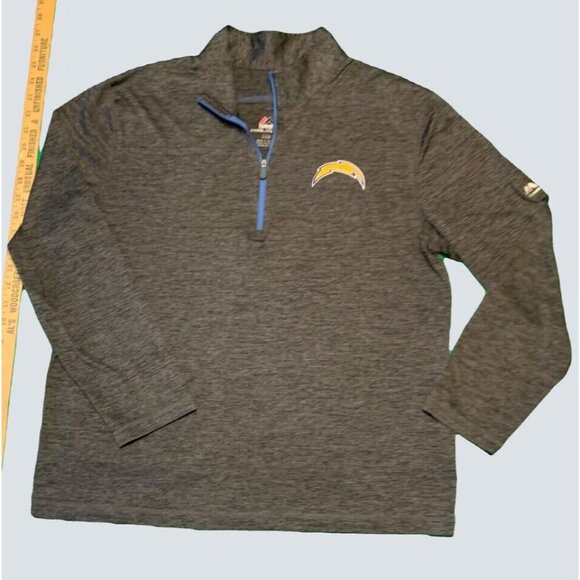 Majestic Other - Los Angeles Chargers Majestic Large Lightweight Pullover Front Logo 1/4 Zip
